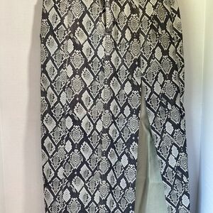 We the Free snake print faux leather midi skirt size 0